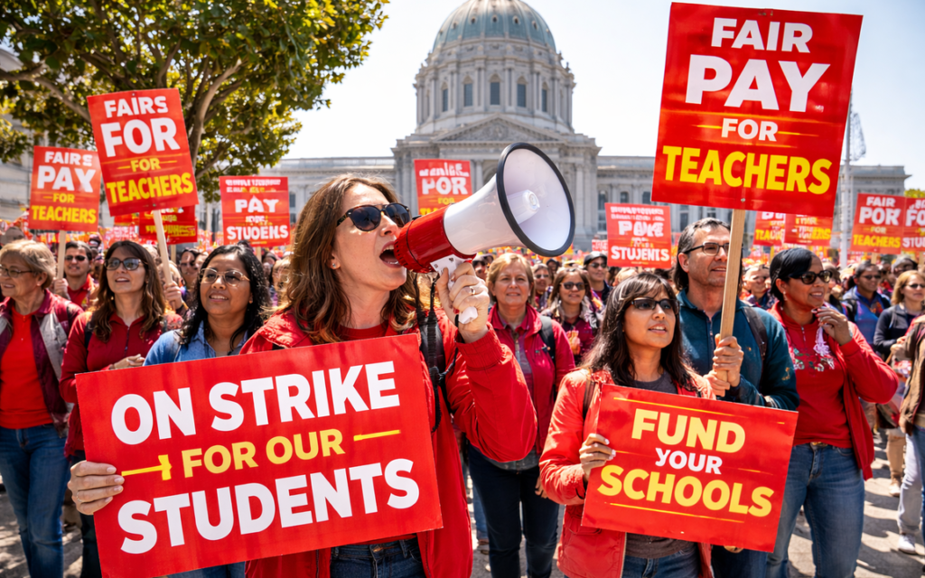 Aksi Mogok Besar Guncang Dunia Pendidikan San Francisco