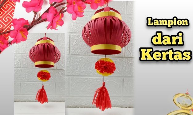 Inspirasi Lampion Origami Estetik Untuk Hiasan Imlek Minimalis