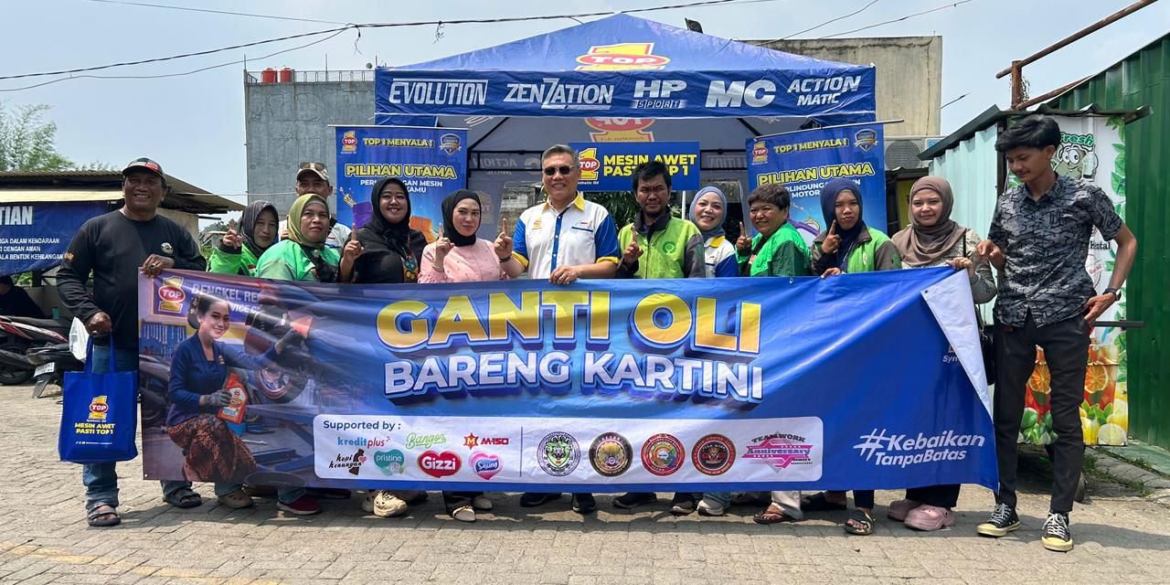Aksi Nyata TOP 1 Di Hari Kartini: Ojol Wanita Bisa Ganti Oli Gratis