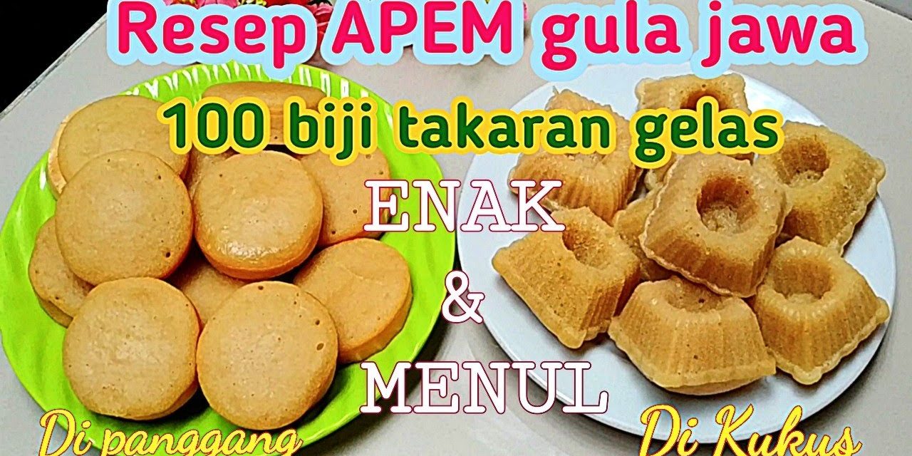 Apem Takaran Gelas Anti Gagal, Mekar Sempurna Di Rumah