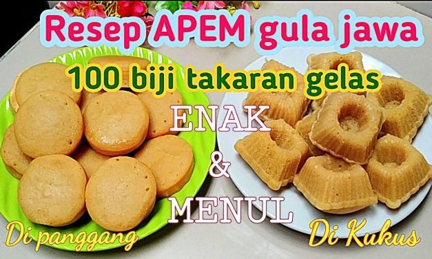 Apem Takaran Gelas Anti Gagal, Mekar Sempurna Di Rumah