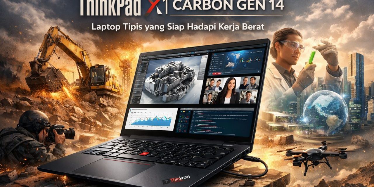 Lenovo ThinkPad X1 Carbon Gen 14, Desain Baru & Kinerja Andal